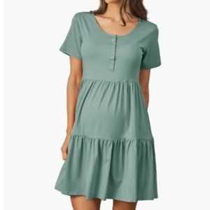 Tiered Maternity/Nursing Dress - Like New
